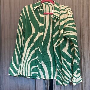 Mango Linen button up shirt